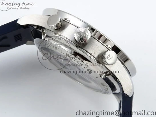 MIROTIME 0511 Casual Portuguese Chrono IW3716 Z+F 1:1 Best Edition White Dial on Blue Rubber Strap A 7016